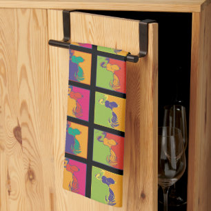 Erdnüsse   Moderner Pop Art Snoopy Geschirrtuch