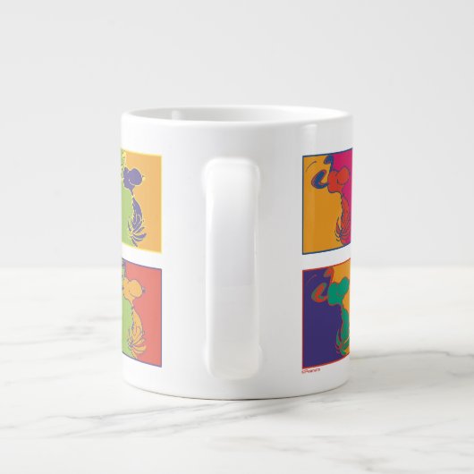 Erdnüsse | Moderner Pop Art Snoopy Jumbo-Tasse (Rückseite)