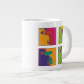 Erdnüsse | Moderner Pop Art Snoopy Jumbo-Tasse (Vorderseite Rechts)