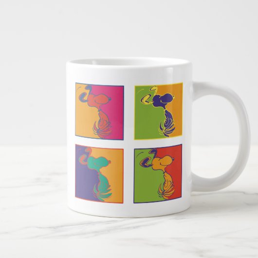 Erdnüsse | Moderner Pop Art Snoopy Jumbo-Tasse (Rechts)