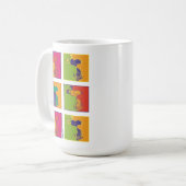 Erdnüsse | Moderner Pop Art Snoopy Kaffeetasse (Vorderseite Links)