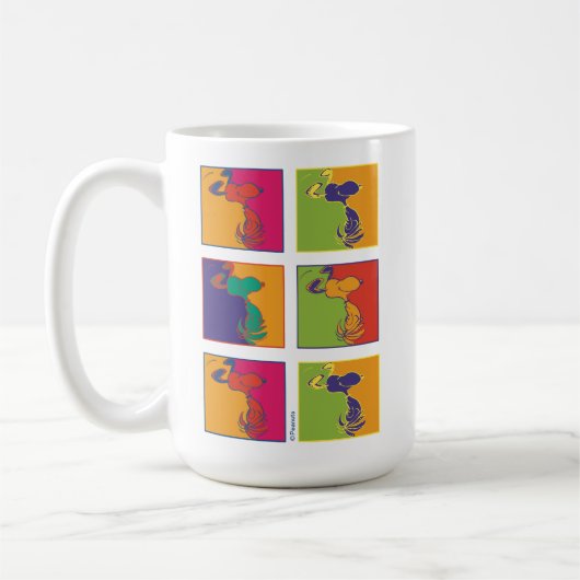 Erdnüsse | Moderner Pop Art Snoopy Kaffeetasse (Links)