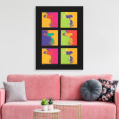 Erdnüsse | Moderner Pop Art Snoopy Leinwanddruck (Insitu (Wohnzimmer))