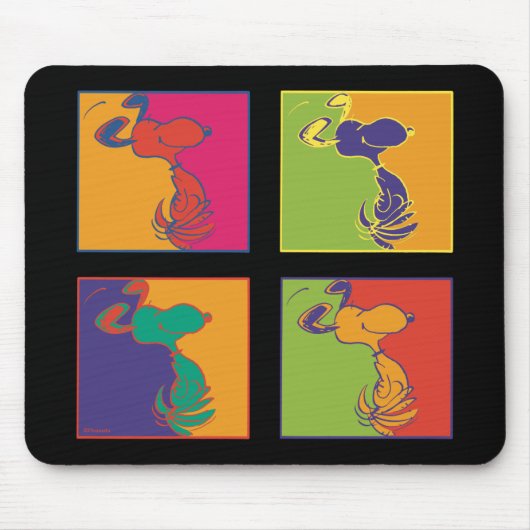 Erdnüsse | Moderner Pop Art Snoopy Mousepad (Vorne)