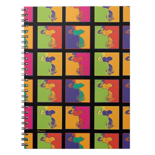 Erdnüsse | Moderner Pop Art Snoopy Notizblock (Vorderseite)