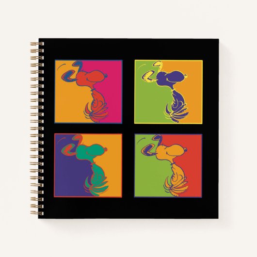 Erdnüsse | Moderner Pop Art Snoopy Notizblock (Vorderseite)