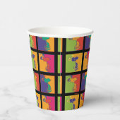 Erdnüsse | Moderner Pop Art Snoopy Pappbecher (Rechts)