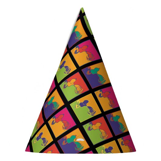 Erdnüsse | Moderner Pop Art Snoopy Partyhütchen (Links)