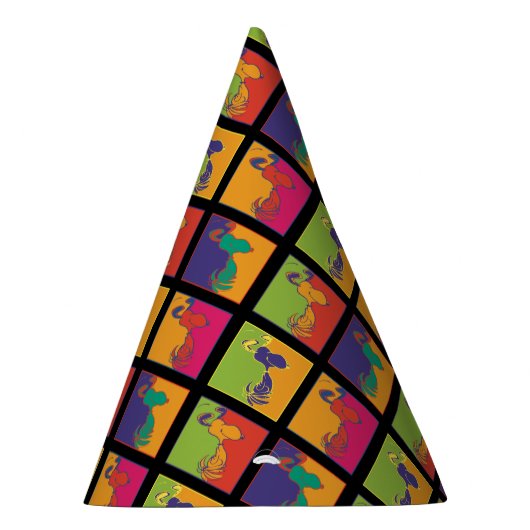 Erdnüsse | Moderner Pop Art Snoopy Partyhütchen (Rechts)