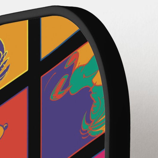 Erdnüsse | Moderner Pop Art Snoopy Pickleball Schläger (Linke Seite)