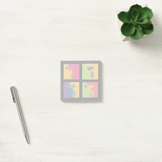 Erdnüsse | Moderner Pop Art Snoopy Post-it Klebezettel (Büro)