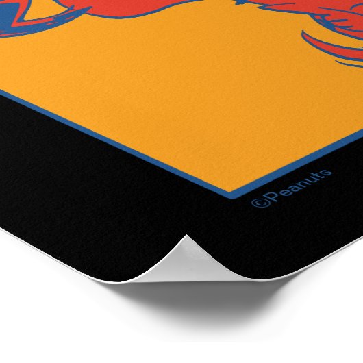 Erdnüsse | Moderner Pop Art Snoopy Poster (Ecke)