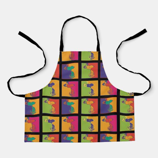 Erdnüsse | Moderner Pop Art Snoopy Schürze (Vorderseite)