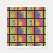 Erdnüsse | Moderner Pop Art Snoopy Serviette (Vorderseite)