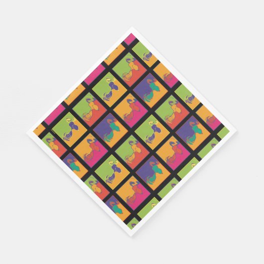 Erdnüsse | Moderner Pop Art Snoopy Serviette (Ecke)