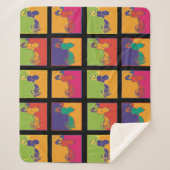 Erdnüsse | Moderner Pop Art Snoopy Sherpadecke (Vorderseite)