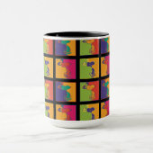 Erdnüsse | Moderner Pop Art Snoopy Tasse (Zentrum)