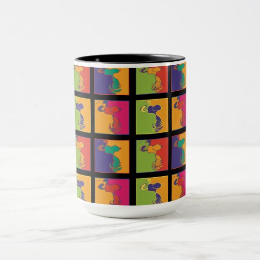 Erdnüsse | Moderner Pop Art Snoopy Tasse (Zentrum)