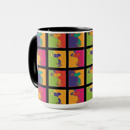 Erdnüsse | Moderner Pop Art Snoopy Tasse (Vorderseite Links)