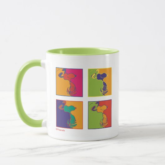 Erdnüsse | Moderner Pop Art Snoopy Tasse (Links)
