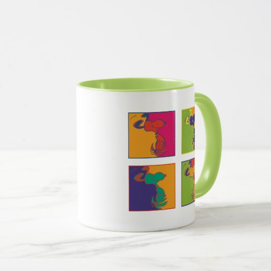 Erdnüsse | Moderner Pop Art Snoopy Tasse (VorderseiteRechts)