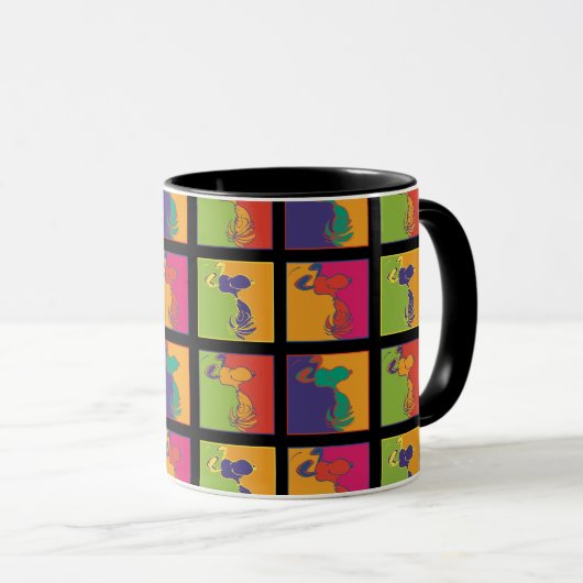 Erdnüsse | Moderner Pop Art Snoopy Tasse (VorderseiteRechts)
