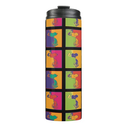Erdnüsse | Moderner Pop Art Snoopy Thermosbecher (Vorderseite)