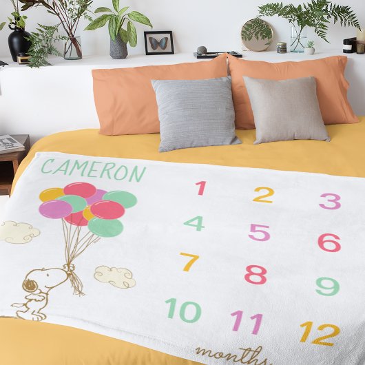 Erdnüsse | Monatsmilestone Baby Fleecedecke