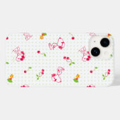 Erdnüsse | Muster für Snoopy und Holzfaser Case-Mate iPhone Hülle (Rückseite (Horizontal))