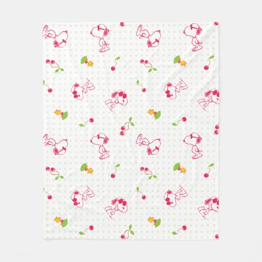 Erdnüsse | Muster für Snoopy und Holzfaser Fleecedecke (Vorderseite)