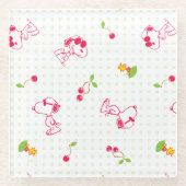 Erdnüsse | Muster für Snoopy und Holzfaser Glasuntersetzer (Vorderseite)