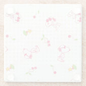 Erdnüsse | Muster für Snoopy und Holzfaser Glasuntersetzer (Rückseite)