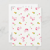 Erdnüsse | Muster für Snoopy und Holzfaser Postkarte (Vorne/Hinten)