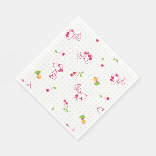 Erdnüsse | Muster für Snoopy und Holzfaser Serviette (Ecke)