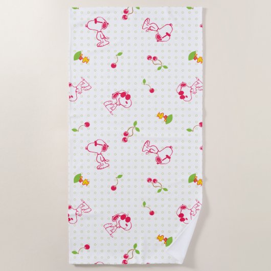 Erdnüsse | Muster für Snoopy und Holzfaser Strandtuch (Vorderseite)