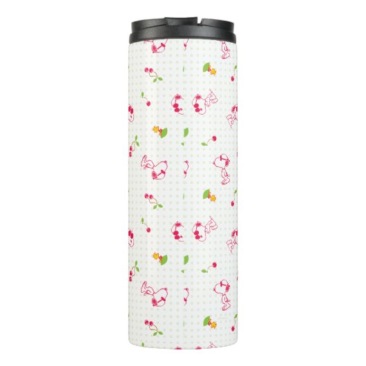 Erdnüsse | Muster für Snoopy und Holzfaser Thermosbecher (Rückseite)