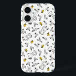 Erdnüsse | Muster für Snoopy & Woodstock B&W-Blume iPhone 16 Hülle<br><div class="desc">Karo dieses lustige Design aus Erdnüssen mit Snoopy und Woodstock.</div>