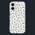 Erdnüsse | Muster für Snoopy & Woodstock B&W-Blume iPhone 16 Hülle<br><div class="desc">Karo dieses lustige Design aus Erdnüssen mit Snoopy und Woodstock.</div>