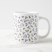 Erdnüsse | Muster für Snoopy & Woodstock B&W-Blume Jumbo-Tasse (Rechts)