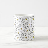 Erdnüsse | Muster für Snoopy & Woodstock B&W-Blume Kaffeetasse (Mittel)