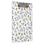 Erdnüsse | Muster für Snoopy & Woodstock B&W-Blume Klemmbrett (Rechts)
