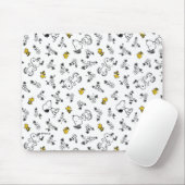 Erdnüsse | Muster für Snoopy & Woodstock B&W-Blume Mousepad (Mit Mouse)