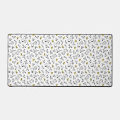 Erdnüsse | Muster für Snoopy & Woodstock B&W-Blume Schreibtischunterlage (Vorderseite)