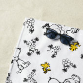Erdnüsse | Muster für Snoopy & Woodstock B&W-Blume Strandtuch (Beispiel)