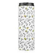 Erdnüsse | Muster für Snoopy & Woodstock B&W-Blume Thermosbecher (Rückseite)