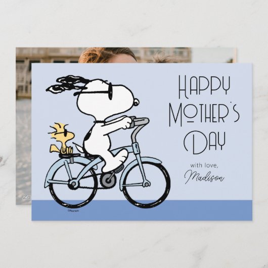 Erdnüsse | Muttertag glücklich Feiertagskarte (Vorne/Hinten)