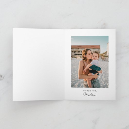 Erdnüsse | Muttertag glücklich Feiertagskarte (Innenseite)