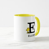 Erdnüsse | Name des Holzbestands und Monogramm E Tasse (VorderseiteRechts)