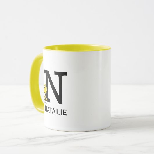 Erdnüsse | Name des Holzbestands und Monogramm N Tasse (Vorderseite Links)
