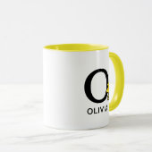 Erdnüsse | Name des Holzbestands und Monogramm O Tasse (VorderseiteRechts)